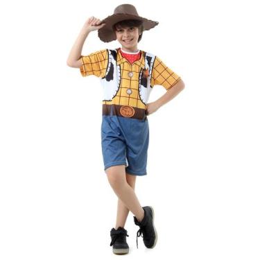 Imagem de Fantasia Woody Infantil Curto Original com Chapéu - Toy Story - Disney