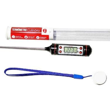 Imagem de Termômetro Culinário Cozinha Digital Mede -50ºc A +300ºc