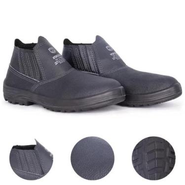 Imagem de Botina Segurança Elástico Profissional Bico De Aço Monodensidade Epi O