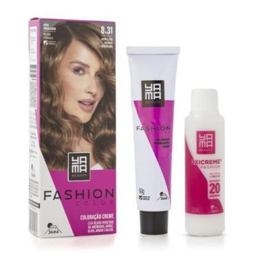 Imagem de Coloração Yamá Beauty Care Mini Kit Fashion Color 8.31 - Yama Expert