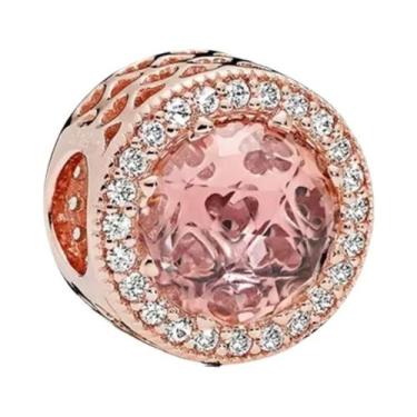 Imagem de Pingente De Coração, Estrela, Lua E Flor Em Ouro Rosê Para Pulseiras D