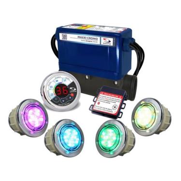 Imagem de Aquecedor Hidro Banheira Ofuro New Max Cromo 8000w 220v - Maxxi, 4 uni