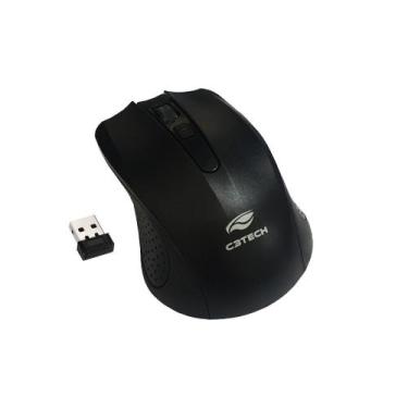 Imagem de Mouse sem fio c3tech m-w20bk preto