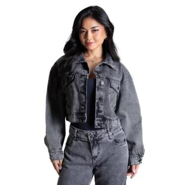 Imagem de Jaqueta Jeans Sawary - 282490 - preta M, Preto, M