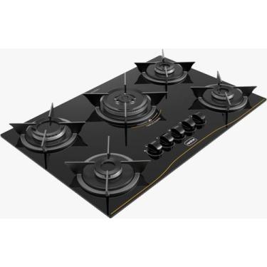 Imagem de Cooktop a gas realce 5 bocas com tripla chama
