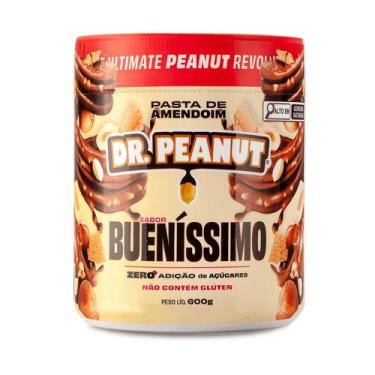 Imagem de Dr Peanut Pasta de amendoim 600g Zero Açucar Sabor Buenissimo