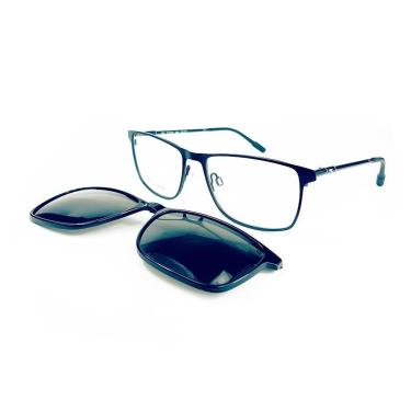 Imagem de Armação De Óculos Speedo Clip On Sp1387 06a Azul Fosco-Masculino
