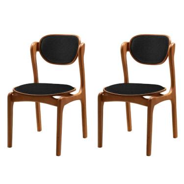 Imagem de Conjunto com 2 Cadeiras de Jantar Solaris Soft Moderna Mobilia