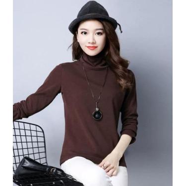 Imagem de Cacharrel térmica/segunda pele/gola alta/blusa feminina/tamanhos M/G -