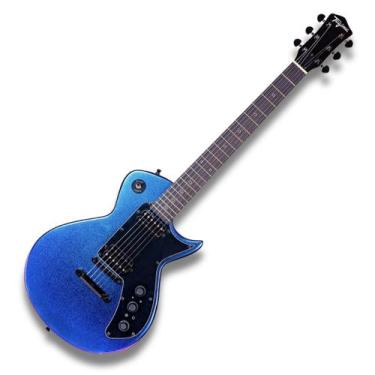 Imagem de Guitarra Single Cut Tagima Azul Sixmart SC MCBL FX 6 Efeitos