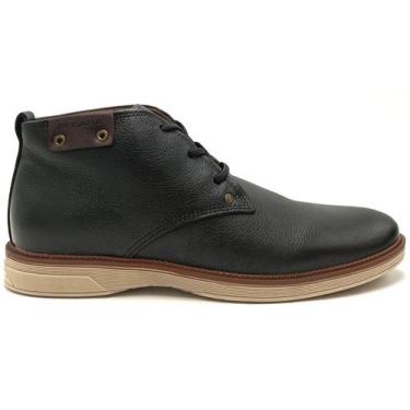 Imagem de Sapato Casual Masculino Couro Pegada 126751, Preto brown, 42