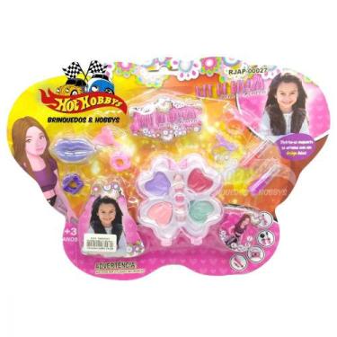 Imagem de Kit Maquiagem Infantil para Boneca Menina Faz de Conta + Acessorios - 