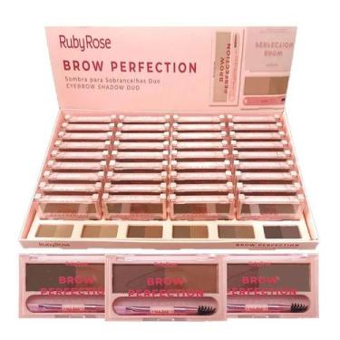 Imagem de Sombra De Sobrancelha Duo Brow Perfection - Ruby Rose, DUO 01