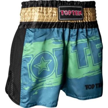 Imagem de Shorts / Bermuda de Kickboxing e Muay Thai - Top Ten, GG, Verde