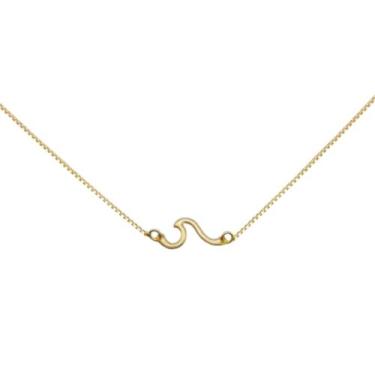 Imagem de Colar onda - Banhado em Ouro 18k - Tri Gata Semijoias