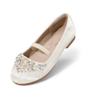 Imagem de Sapatos DREAM PAIRS Aurora-03 Ivory Mary Jane Flat 12 Infantil