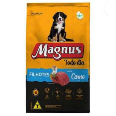 Imagem de Ração Seca Magnus Todo Dia Carne para Cães Filhotes 10kg - ADIMAX
