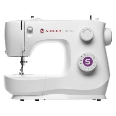 Imagem de Maquina De Costura Singer M2505 Portátil Branca 220v 9pontos, Branco, 