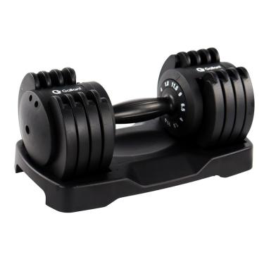 Imagem de Dumbbell Halter Gallant Regulável Anilhas 11,5Kg Com Base Elite Pro (GDB12R0A-PT)