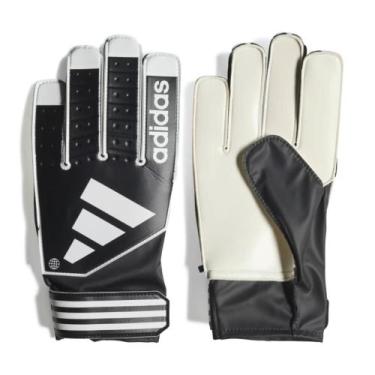 Imagem de Luvas de Goleiro Adidas Tiro Club Unissex, 10, Preto, Branco