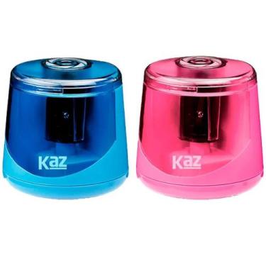 Imagem de Apontador Elétrico Automático para Lápis Comum - Kaz, Azul