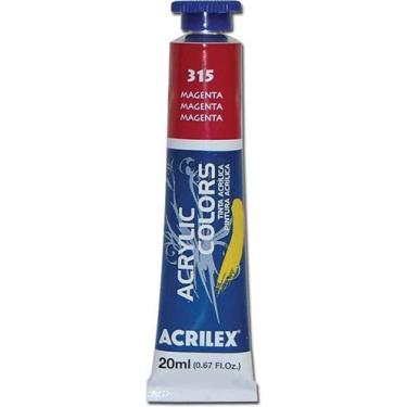 Imagem de Tinta Acrílica 20ml Magenta 315 Acrilex Tinta Acrilica 20ml Magenta 31