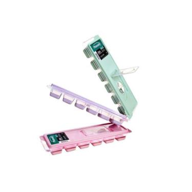 Imagem de Forma de gelo, fundo silicone - Plasvale, Rosa