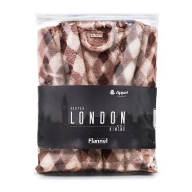 Imagem de Roupão London Tamanho M Infantil Marrom Appel
