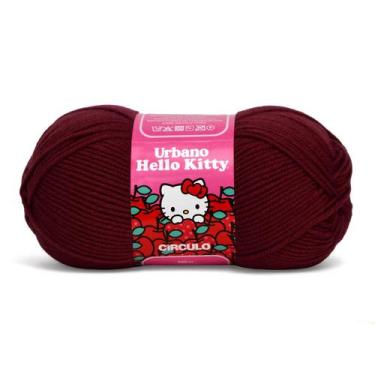Imagem de Lã Urbano Hello Kitty Círculo 100g, 3279 Escarlate