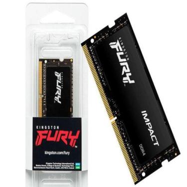 Imagem de Memória Notebook Kingston Fury Impact 8gb Ddr4 3200mhz Cl20 Kf432s20ib