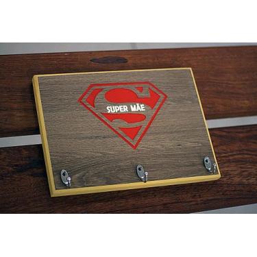 Imagem de Porta-chaves super mãe mdf - Reciclar
