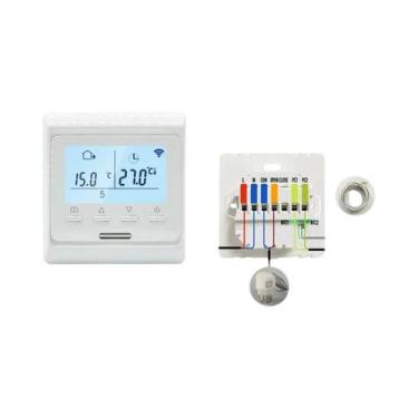 Imagem de Termostato Programável WiFi Para Aquecimento De Piso 220V 16A Controla