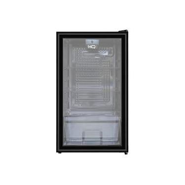 Imagem de Frigobar Expositor Vertical HQ Vidro Duplo 95 Litros Preto HQ-95FBPV 127V