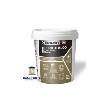 Imagem de Rejunte acrilico crema bicomp 1kg novo - ceramfix
