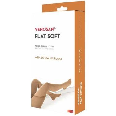 Imagem de Meia 3/4 Venosan FLAT SOFT AD Curta 20-30 MMHG PE Aberto, BEGE, XXG