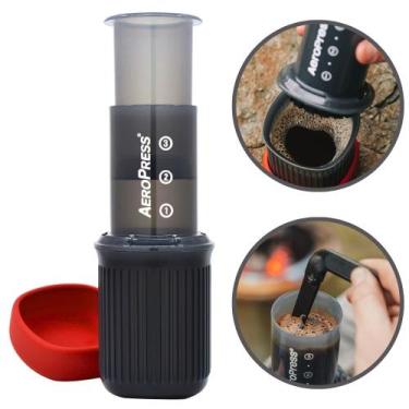 Imagem de Cafeteira Aeropress Go Portátil 100 Filtros Extração 3 em 1 Para Viage