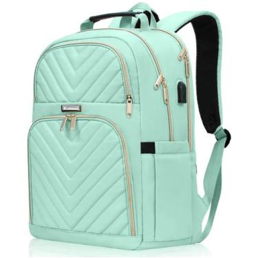 Imagem de Mochila para Notebook Kuosdaz 17,3" Verde-azulado Resistente à Água