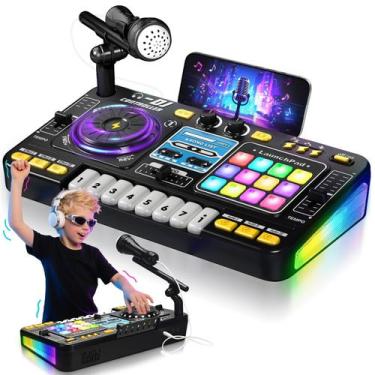 Imagem de Mesa de DJ Infantil CL FUN com Luz, Microfone e Modo Jogo