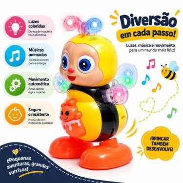 Imagem de Brinquedo Abelhinha Musical Dançante com Luzes LED Coloridas - Abelha 