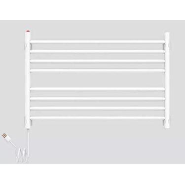 Imagem de Aquecedor Toalhas Térmico Seccare Famiglia Reto Branco Preto 220v