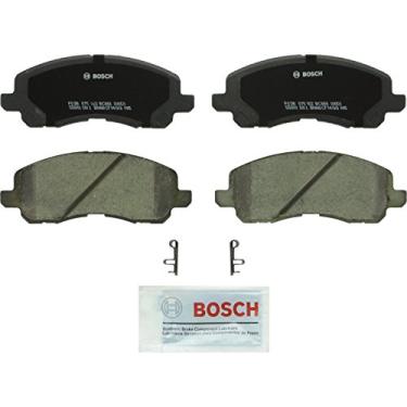 Imagem de BOSCH BC866 QuietCast Conjunto de pastilhas de freio a disco de cerâmica premium – Compatível com Chrysler Sebring; Dodge Avenger, Caliber, Stratus; Jeep Patriot; Mitsubishi Eclipse, Galant, Lancer