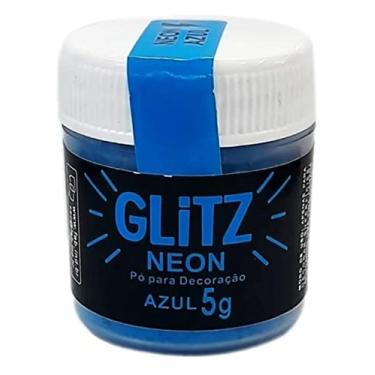 Imagem de Chicky Formas Pó Decorativo Glitz Neon Azul Brilha Na Luz Negra 5g