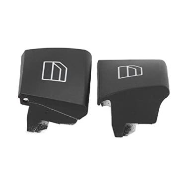 Imagem de 2518300290, elegante tampa do botão do interruptor da janela Colorfast preta para carro