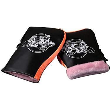 Imagem de Yajun Capas impermeáveis para guidão de motocicleta, luvas de poliuretano, impermeáveis, à prova de vento, 2 peças, laranja