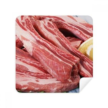 Imagem de Tecido de camurça com textura de carne crua e tecido de camurça, pacote com 2