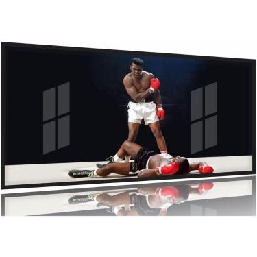 Imagem de Quadro Decorativo Muhammad Ali Luta 130x60 Moldura Preta 2x2