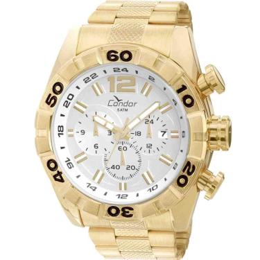 Imagem de Relógio Condor Masculino Cronógrafo Dourado COVD33AAS/4K