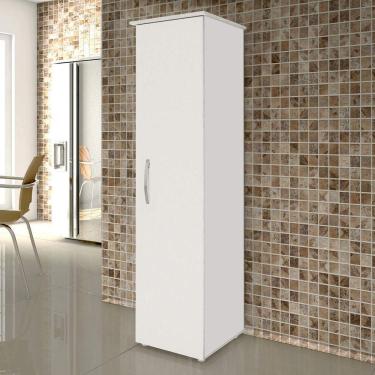 Imagem de Armário Multiuso 1 Porta  e 4 Prateleiras Jasmim Yescasa Branco