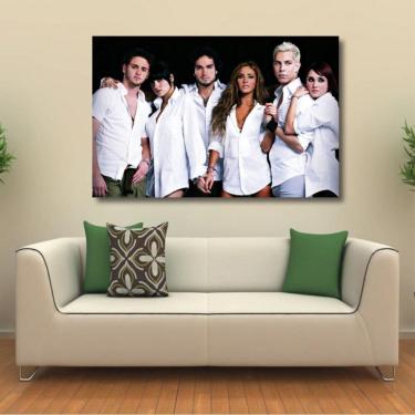Imagem de Quadro decorativo Rebeldes RBD com Tela em Tecido