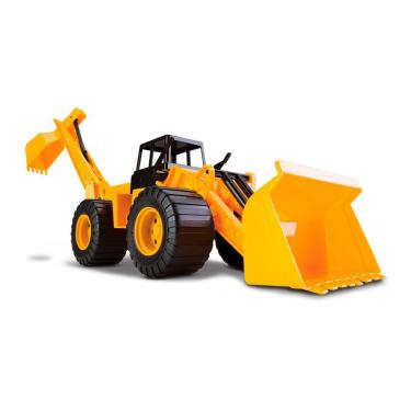 Imagem de Trator Roda Livre - Combo - Retroescavadeira - Cardoso Toys